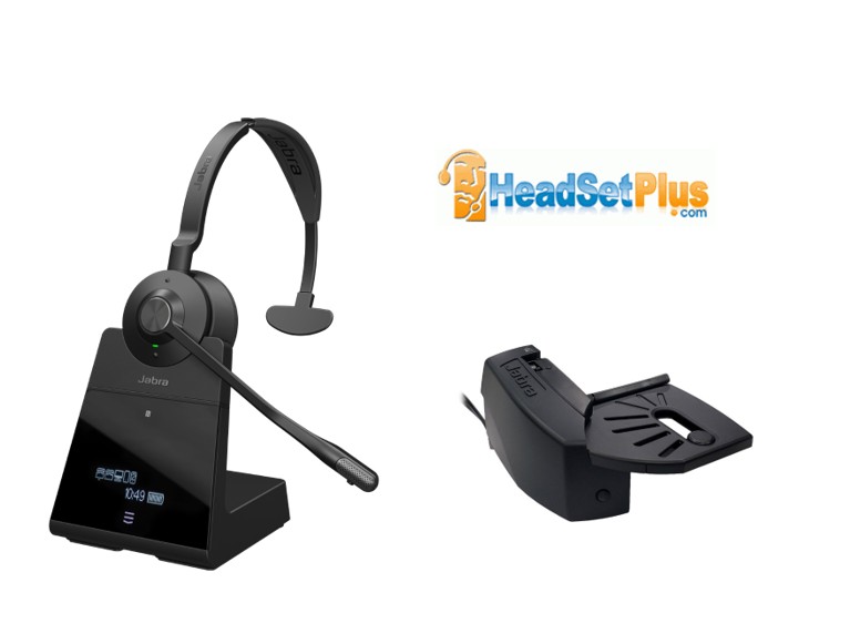 jabra engage 75 se mono+gn1000 wireless headset w/remote answer view